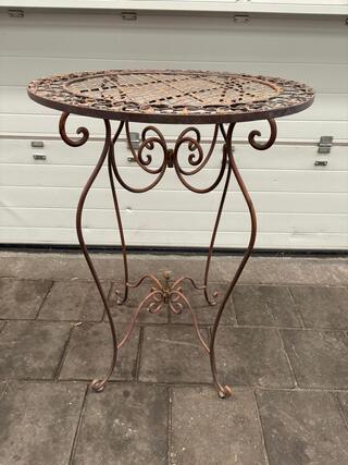 5x Ijzeren bartafel hoogte 100 cm